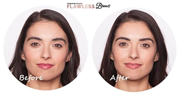 Finishing Touch Flawless Brows Eyebrow Hair Remover Electric Razor for Women with LED Light for Instant and Painless Hair Removal - Image 4