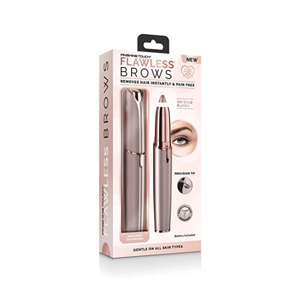 Finishing Touch Flawless Brows Eyebrow Hair Remover Electric Razor for Women with LED Light for Instant and Painless Hair Removal - Image 5